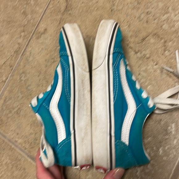 Teal suede Vans Sneakers 13 - Picture 4 of 5